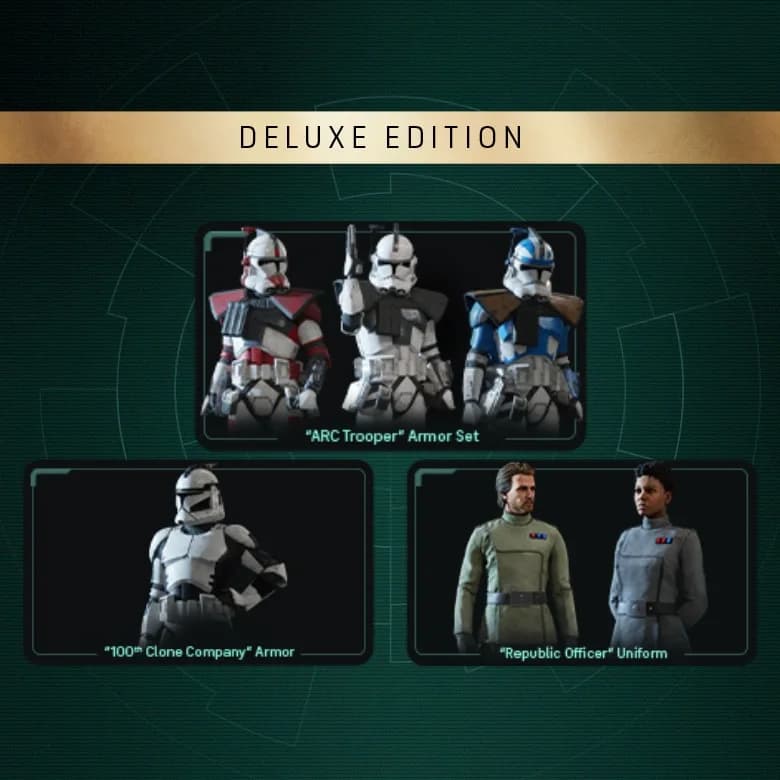 Grand Army of the Republic appearance options from the Deluxe Edition.